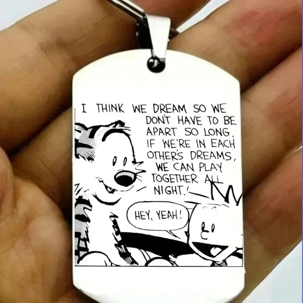 Calvin hobbes hot inspiration kids favorite Keychain